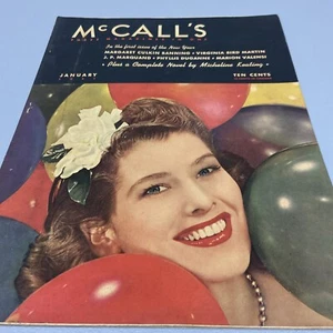 Vintage MCCALL'S MAGAZINE January 1941 - Picture 1 of 8