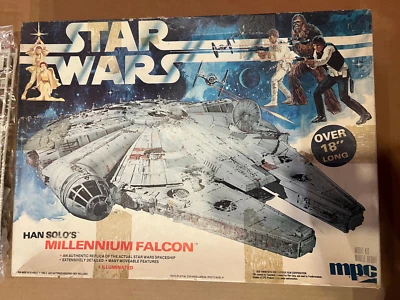 Star Wars original Millennium Falcon lighted model kit 1979 1-1925 MPC cmplt 125 - Image 1 of 4