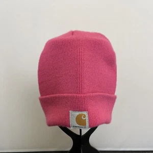 Carhartt Youth Beanie Winter Knit Hat Stocking Cap Snow Ski Pink Bnfts Charity - Picture 1 of 11