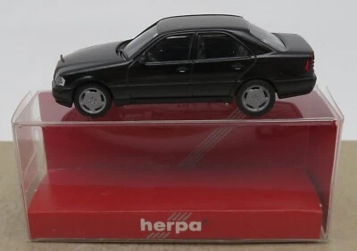 Rara Micro Herpa Ho 1/87 Mercedes-benz MB C 220 C220 Nero #021401 10 Box - Immagine 1 di 4