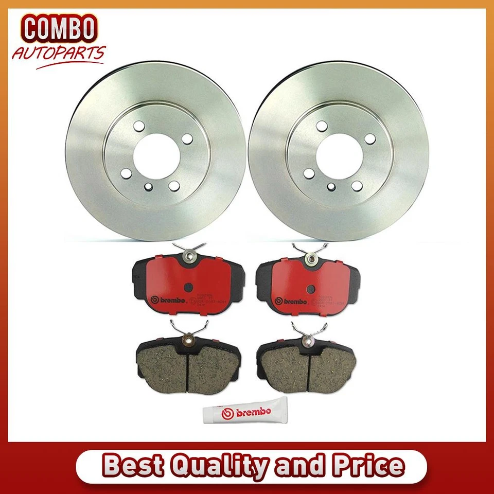 Juego de pastillas de freno de disco delanteras rotor de freno de disco para BMW 325 1986-1988 Foto 1 de 4