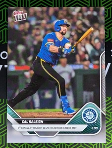 Cal Raleigh 2025 Topps NOW #237 1st Catcher in MLB W/ 20 HR's Before End Of May - Picture 1 of 2