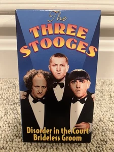 The Three Stooges - Disorder In The Court & Brideless Groom (VHS) - Picture 1 of 2