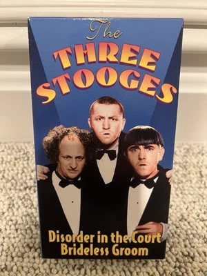 The Three Stooges - Disorder In The Court & Brideless Groom (VHS) - Image 1 of 2