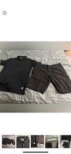 Linksoul Golf Polo und Shorts schwarz Größe Large Herren 2er Set - Bild 1 von 6