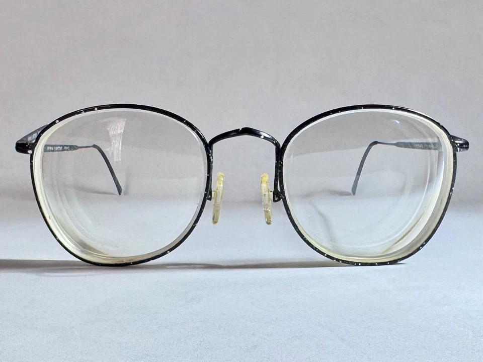 DE COLECCIÓN JEAN LAFONT PARIS GAFAS FRANCIA NEGRO SALPICADURAS MONTURAS DE DISEÑADOR SOLAMENTE Foto 1 de 4