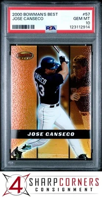 Bowman's Best #57 Joseph Canseco Devil Rays 2000 PSA 10 Foto 1 de 3