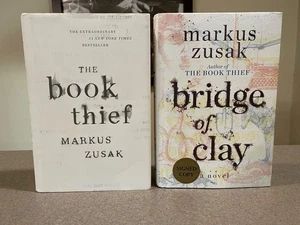 The Book Thief & Bridge of Clay *SIGNED* by Markus Zusak (Hardcover Editions) - Foto 1 di 24