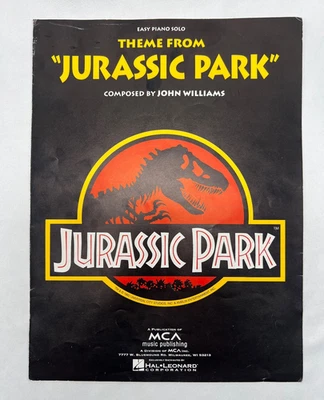 Theme from "Jurassic Park" composed by John Williams Easy Piano Solo Sheet Music - Image 1 of 4