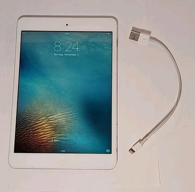 Apple iPad mini  16GB Wi-Fi Tablet - White, Good Condition, Locked READ - Image 1 of 3