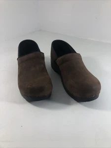 Sanita braune dänische Leder-Clogs Damengröße 13 - Bild 1 von 8