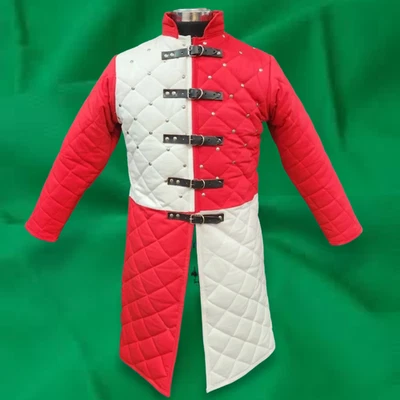 Medieval Handmade Padded Gambeson Armor Jacket – SCA LARP Reenactment Costume - Image 1 of 4
