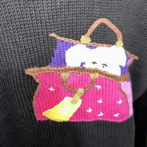 Suéter Cárdigan Storybook Knits De Colección 1X 2X Nuevo Con Etiquetas Negro Edición Limitada Nuevo Globo - Imagen 1 de 16