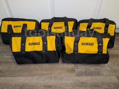 5-PACK of DEWALT Medium 15-IN Heavy Duty Contractor Jobsite Duffle Tool Bags 15" - Image 1 of 4