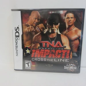 TNA Impact Cross the Line Nintendo DS, 2010 AUTENTICO NUOVO ANCORA SIGILLATO - Foto 1 di 2