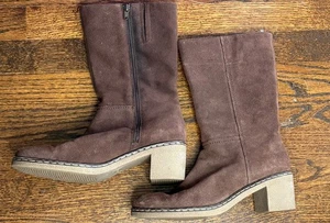 Dockers Stiefel braun Veloursleder Reißverschluss Beatrix Damen US 8,5 - Bild 1 von 7