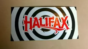 HALIFAX A Writer's Reference EP Black White Red Drive Thru Sticker - Picture 1 of 2