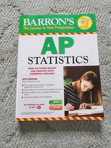 Barron's AP Statistics, 8th Edition - Paperback - GOOD - Picture 1 of 1