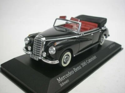MERCEDES 300 W186 CABRIOLET 1952 BLACK MINICHAMPS 437032130 1/43 RESINE 650 PCS - Photo 1/4