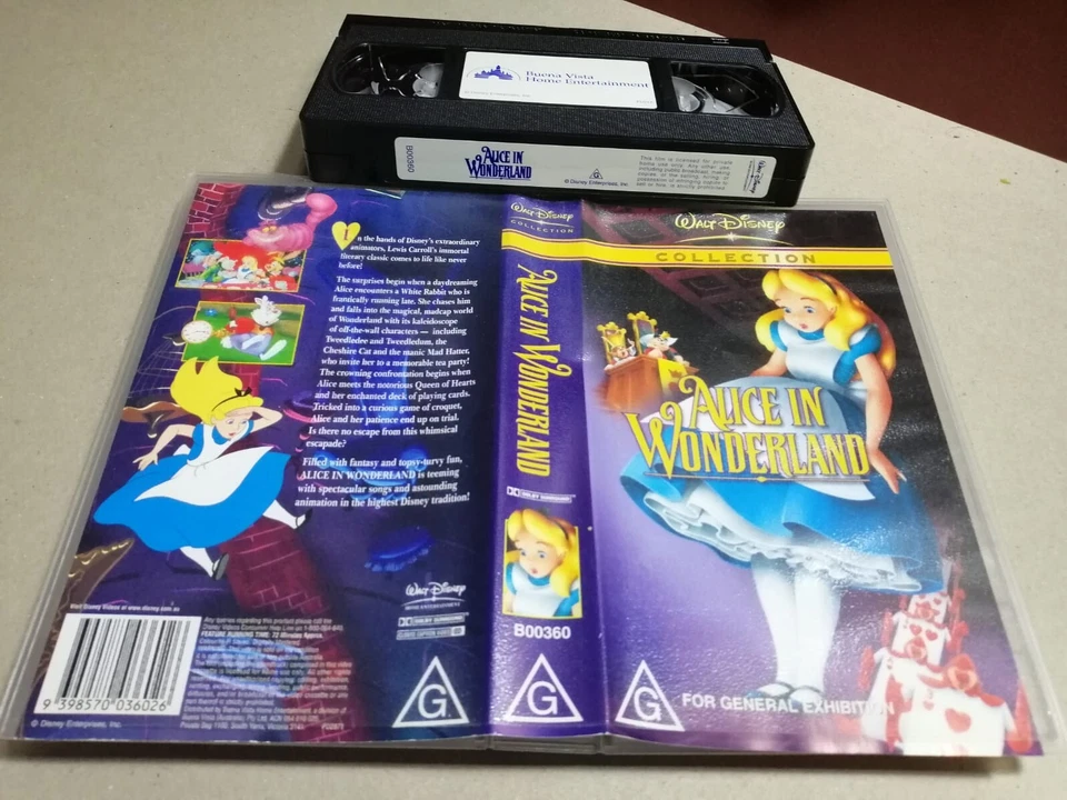 ALICE IN WONDERLAND - RARE Walt Disney Collection VHS Issue - Original Animation - Image 1 of 1