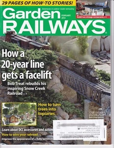 Garden Railways Magazine February 2014 Outdoor Railroading Modeling - Picture 1 of 3