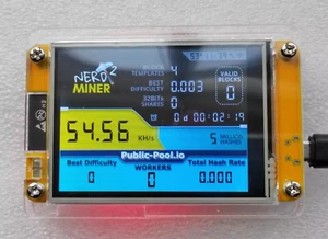 NerdMiner 49K Hashrate Lottery BTC Miner - Picture 1 of 3