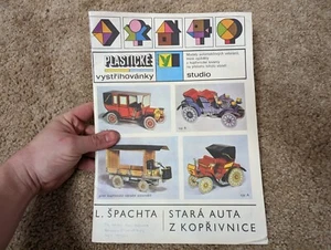 Vintage Soviet Russia? Plasticke Automobile Model Studio Paper Pieces NOS RARE - Picture 1 of 6