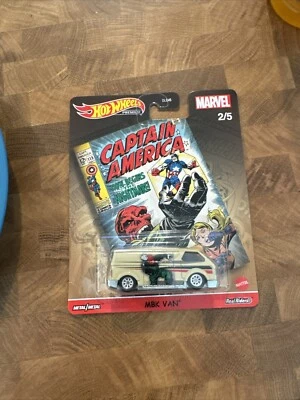 Hot Wheels Marvel Comics Pop Culture MBK Van Captain America - Image 1 of 2