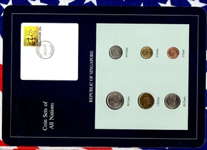 Coin Sets of All Nations Singapore UNC 1986-1988 $1,5 cents 1988 - Picture 1 of 5