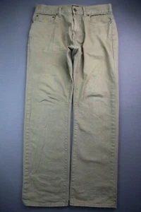 Pantalones de mezclilla para hombre 2014 J.Crew Bleecker marrón recto 5 bolsillos talla 31x30 (Sr 32x28) - Imagen 1 de 8