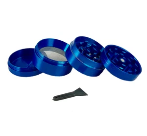 2 inch Tobacco Herb Grinder Spice Herbal 4 Piece Metal Smoke Crusher - Picture 1 of 3