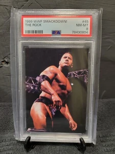 1999 WWE Smackdown #45 ~ The Rock ~ PSA 8 WWE Dwayne Johnson - Picture 1 of 2