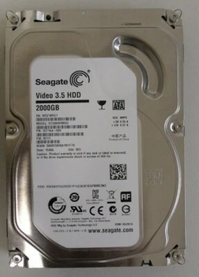 Seagate Video HDD ST2000VM003 2TB 5900RPM 3.5" SATA Security CCTV DVR Hard Drive - Image 1 of 2