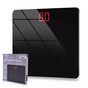Digital Electronic Glass Bathroom Weight body Scale Scales Backlit 180kg Gym - Picture 1 of 15