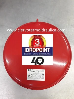 VASO ESPANSIONE CIMM CP387 litri 8 Ø 387 mm - attacco maschio M14X1 (48590)
