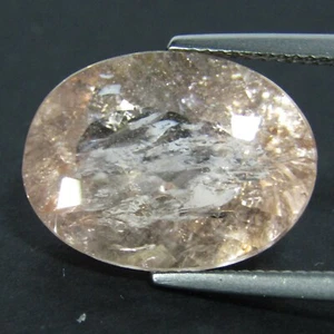 11.38Cts Classic Natural Peach Color Morganite Oval Cut Loose Gemstone - Picture 1 of 4