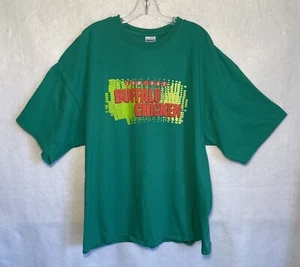 Subway T-Shirt 3XL Staff 2-sided Employee Uniform Green Buffalo Chicken Low Fat - Picture 1 of 7