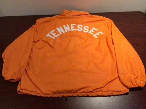 Vintage Tennessee Volunteers Nylon Jacket Orange w/orange Liner. Women XL Cover
