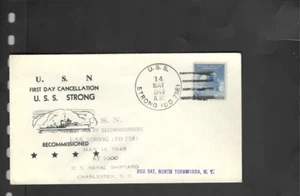 USA-1949-COVER-NAVY-USS STRONG-FDC-CACHET--F-#105 - Picture 1 of 1