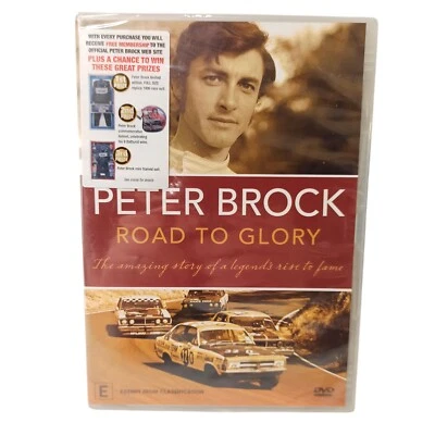 Peter Brock Road To Glory DVD Documentary Automotive Motorsports R0 Brand New - Image 1 of 4