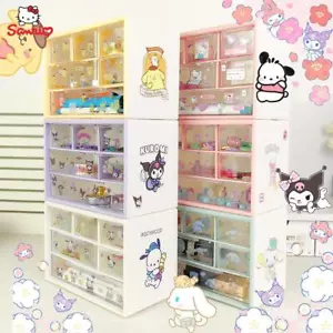 Cinnamoroll Kuromi My Melody Cartoon Desktop Storage Box Cosmetics Storage Box - Picture 1 of 30