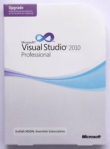 Microsoft Visual Studio 2010 Professional - Update - Deutsch - NEU -