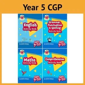 CGP Y5 English & Maths KS2 Activity Books Pack Ages 9-10 +Answers Year 5 New - Imagen 1 de 12