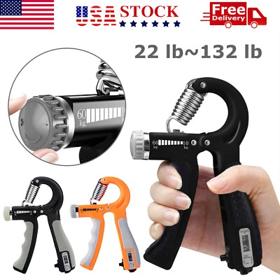 Hand Grip Strength Power Trainer Gripper Strengthener Adjustable Gym Exerciser - Image 1 of 4