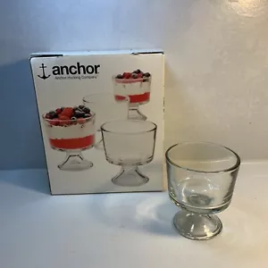 NEW Set of 4 Anchor Hocking Presence Mini Trifle Footed Dessert Bowls 10oz - Picture 1 of 8