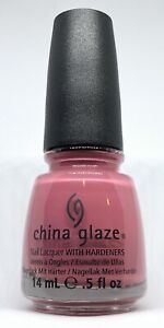 China Glaze Nail Polish Life Is Rosy 1150 Muted Mauve Rose Pink Long Wear Lacque