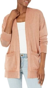 Goodthreads Damen Mineral Wash offene Strickjacke Größe Small, Farbe terracotta - Bild 1 von 9