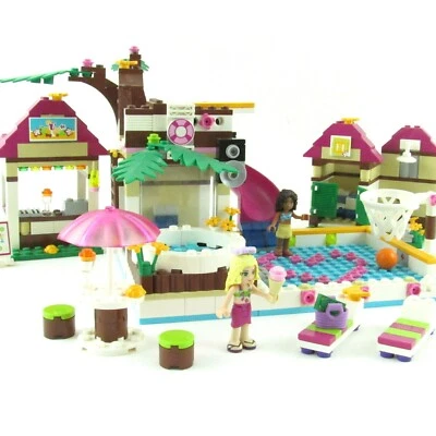 Lego Friends Heartlake City Pool 41008 Complete With Instructions Minifigures - Image 1 of 4