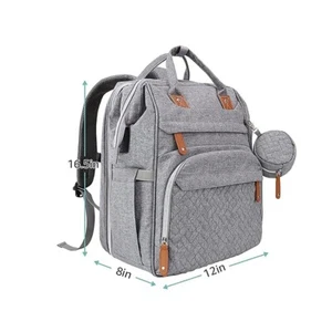 Windeltasche Rucksack, Baby Windeltaschen, Multifunktions Windeltasche großer Umhang - Bild 1 von 6