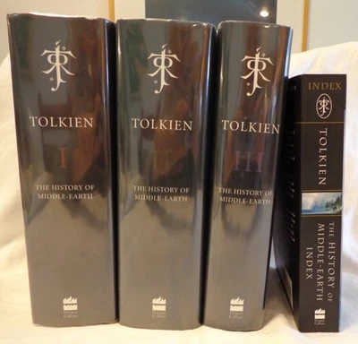 THE HISTORY OF MIDDLE-EARTH  J. R.R Tolkien 3 Volume Hard Cover Set + Index - Image 1 of 4